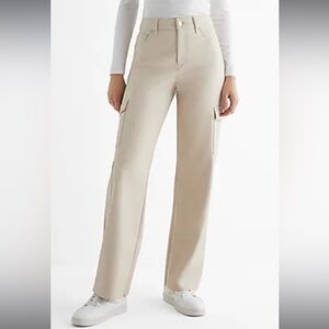 Express Cargo Pants NWT Cream Color